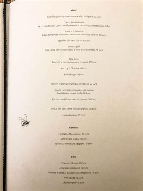 gucci garden ristorante menu